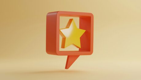 Una stella dorata simbolo di un metodo di valutazione online comune