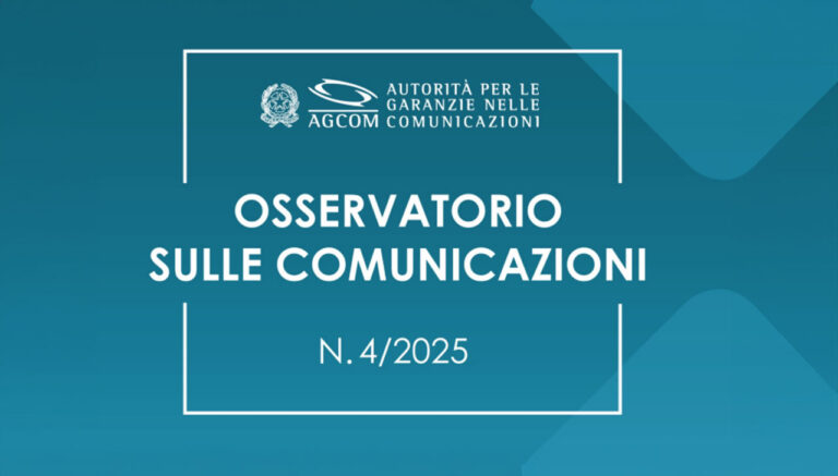 AGCOM, osservatorio sulle comunicazioni: i dati a settembre 2025